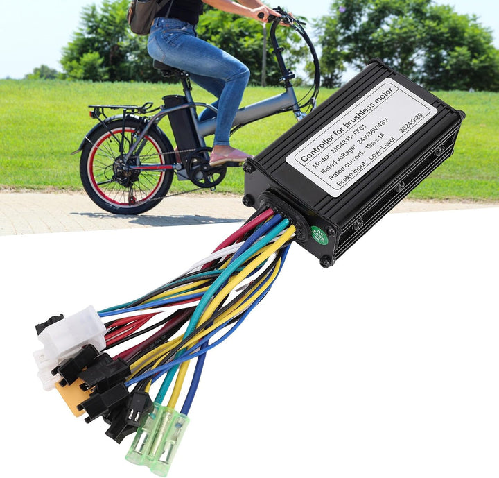 BuyWeek E-Bike Brushless Motor Controller Kit, 36V 48V 250W 350W 15A 3 Modus Sinuswellen Regler mit