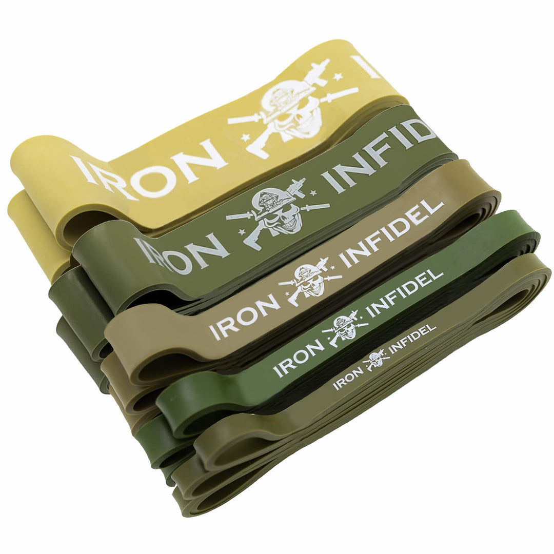 Iron Infidel Pull-Up-Hilfsbänder zum Trainieren – Widerstandsbänder-Set für Männer, Übung, Training,