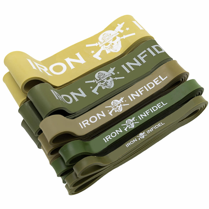 Iron Infidel Pull-Up-Hilfsbänder zum Trainieren – Widerstandsbänder-Set für Männer, Übung, Training,