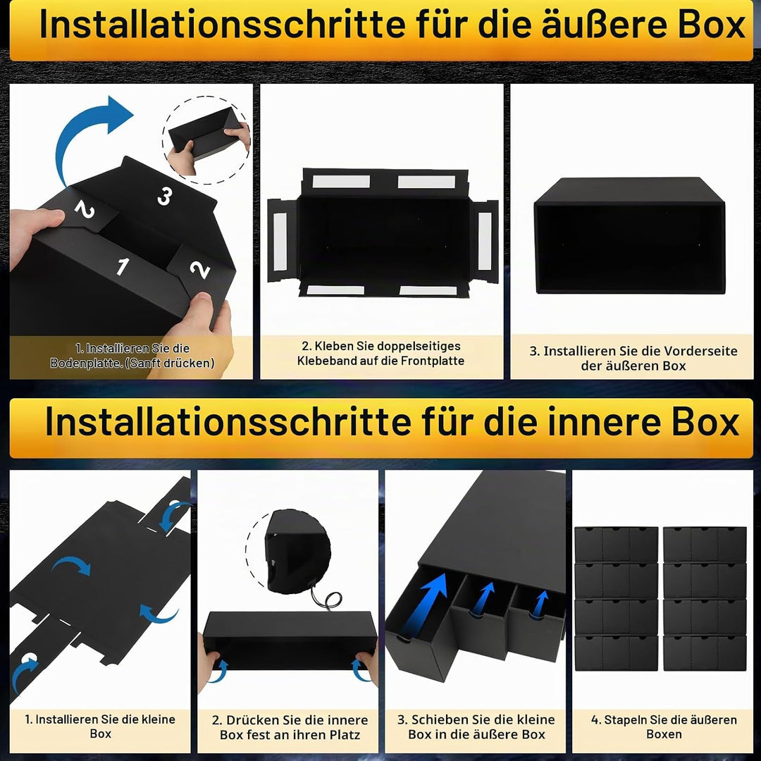 HIMOMO Sammelkarten-Aufbewahrungsbox für 14000+ Karten, Toploader Karten Aufbewahrungsbox mit 72 Kar