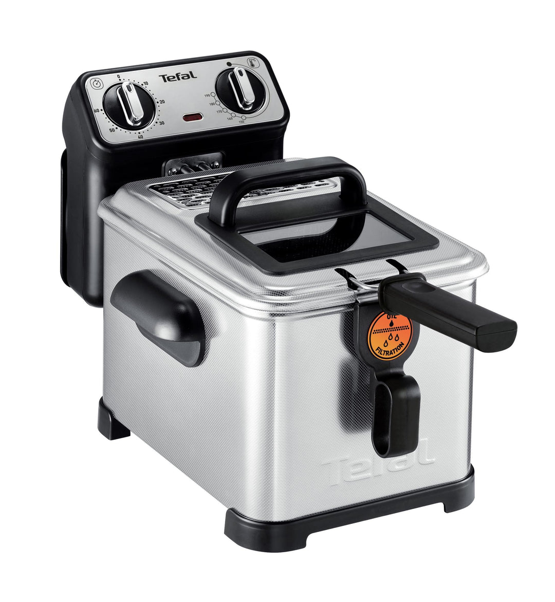 Tefal fr5171 nur freistehend Fritteuse Fritteuse, 1,3 kg, Metall, 4 l, Single, Edelstahl)