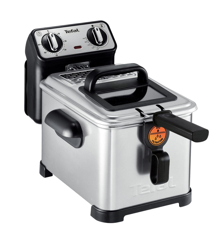 Tefal fr5171 nur freistehend Fritteuse Fritteuse, 1,3 kg, Metall, 4 l, Single, Edelstahl)