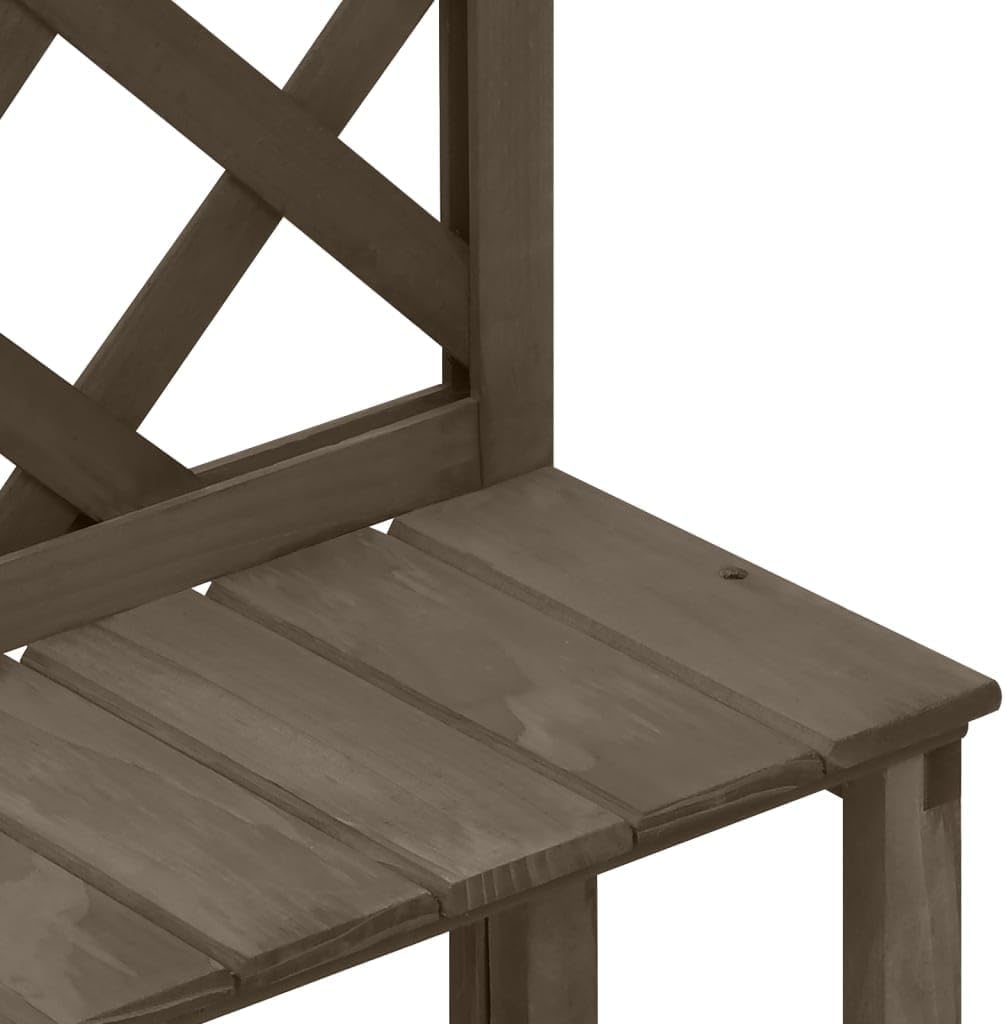 vidaXL Tannenholz Massiv Blumentreppe mit Rankgitter Rankhilfe Spalier Pflanzenregal Blumenständer B