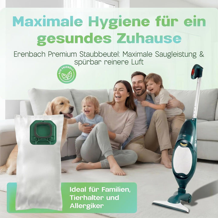 12 Staubsaugerbeutel passend für Vorwerk Staubbeutel FP140, FP150, Kobold VK 140, VK 150, mehrlagige