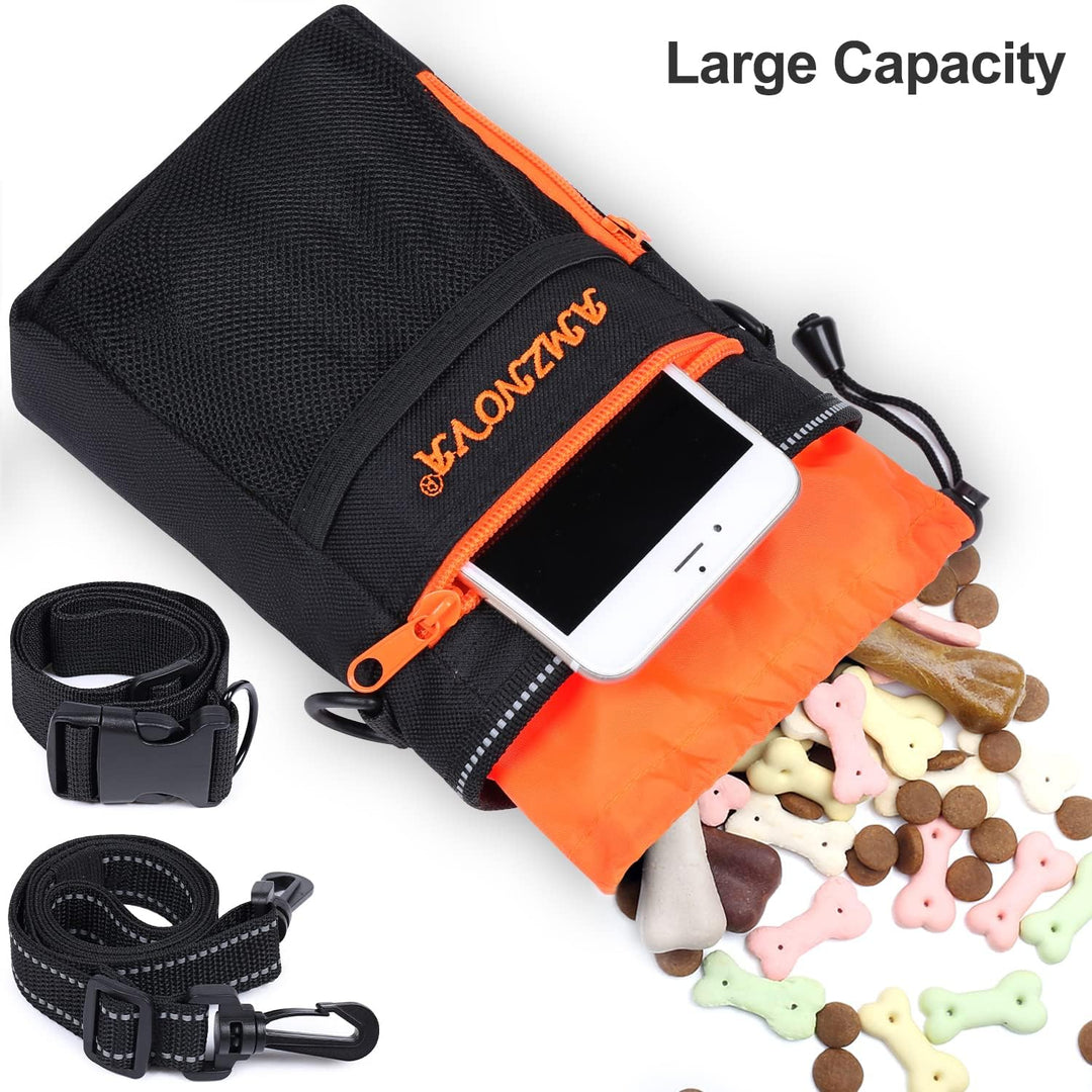 AMZNOVA Futterbeutel Hund Treatkit Leckerlitasche für Hunde, Leckerli Tasche für Hundetraining, Gass