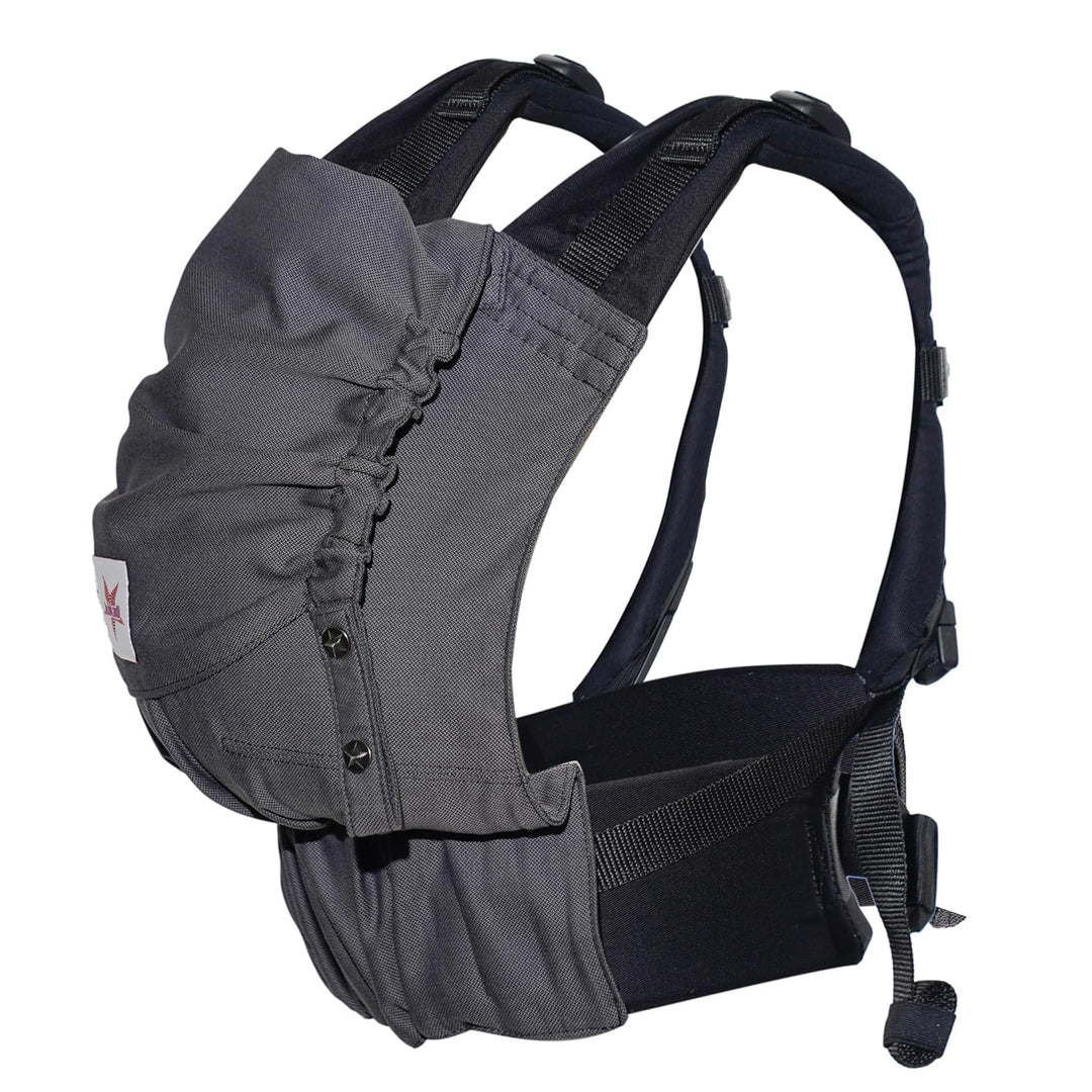 KOKADI Babytrage Flip - ergonomisch, mitwachsend und einfach - sichere Tragehilfe ab Geburt bis 15kg