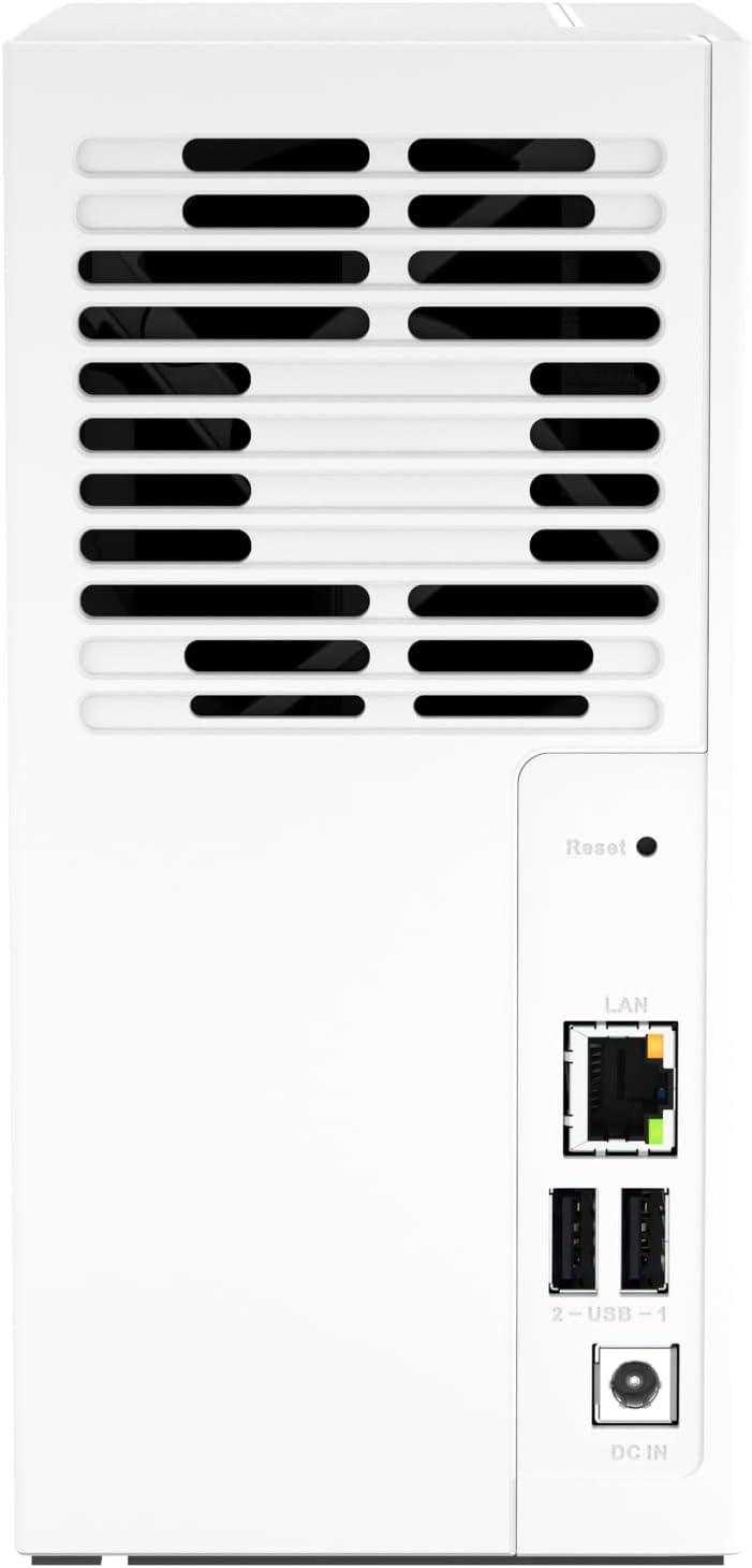 QNAP TS-233 2-bay Desktop NAS Enclosure Quad core processor,White, - 2GB RAM - 2.0GHz NAS 2-bay 2GB
