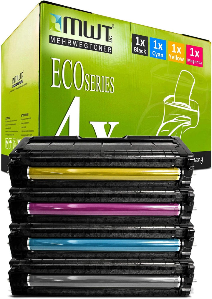 4X MWT Toner für Ricoh Aficio SP C 250 sf e SFw DN ersetzt Schwarz Blau Rot Gelb