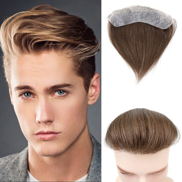 Lordhair Toupet Herren,100% Europäisches Echthaar Herren Toupet Echthaar,V-LOOP Skin Toupet Herren,T