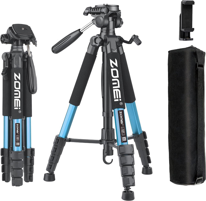 ZOMEi 188cm Stativ Heavy Duty Tall Tripod Stand, Professional Travel Video Tripod Kompatibel mit DSL