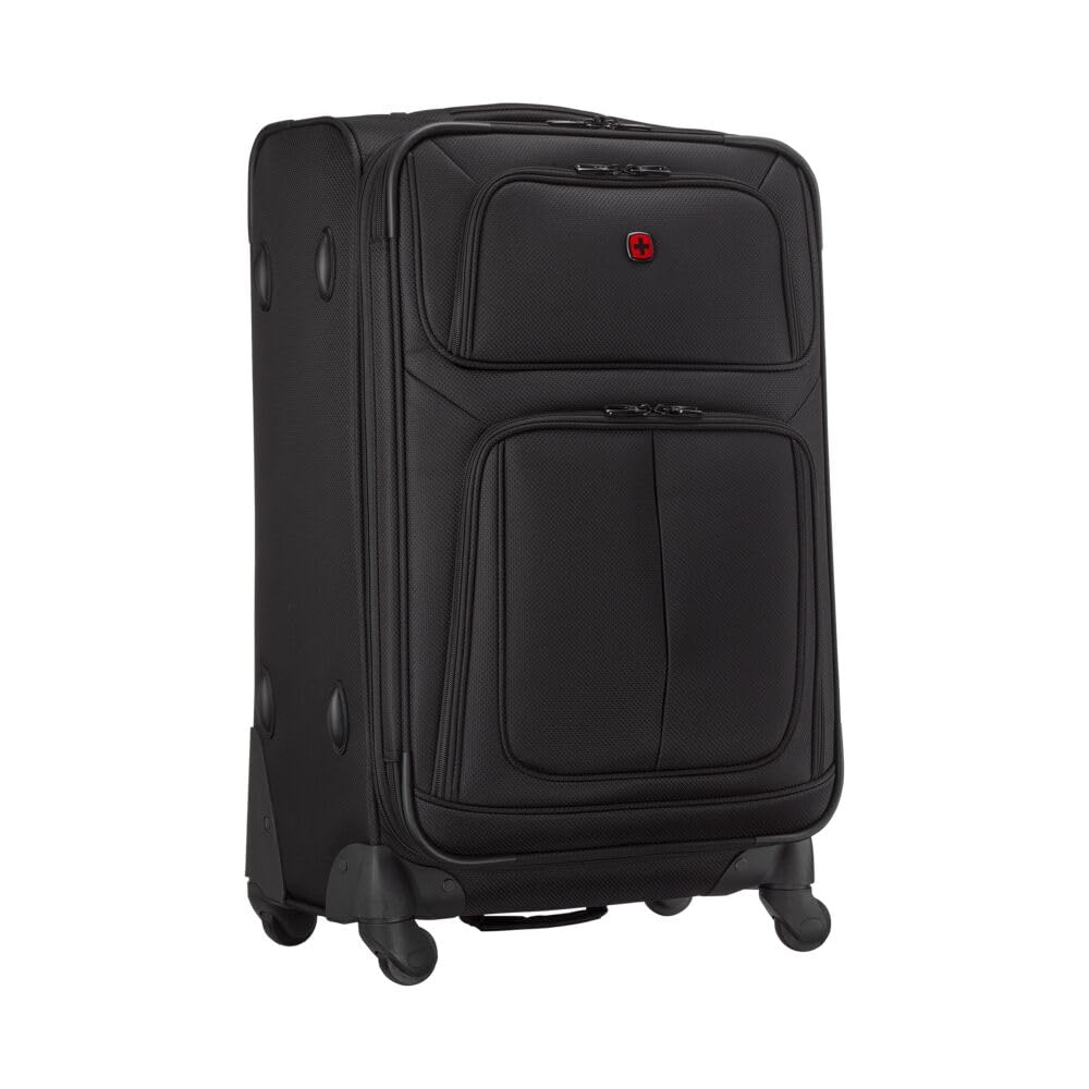 WENGER Sion Medium Weichschalenkoffer mit 4 Rollen, Trolley, Mittelgross, 72 (82) l, Erweiterbar, Da