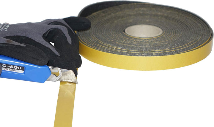 TROCELLEN Selbstklebende Wärmedichtung 3 MM [H 2cm - B 10m] Türen, Untertüren und Fenster Winterselb