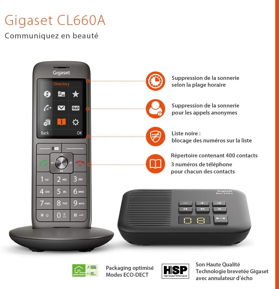 Gigaset CL660A [Französische Version] Solo Anrufbeantworter, Solo Anrufbeantworter
