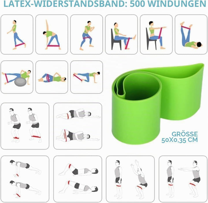 HoldOneLight Essential Pilates Workout Kit für Frauen - Enthält Pilates Ring, 25cm Yoga Ball, Booty