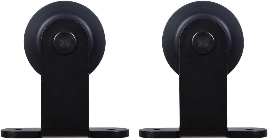 Schiebetürbeschlag 153cm Schiebetüren Schiebetürsystem Komplettset Laufschiene Rollen Set Schwarz fü