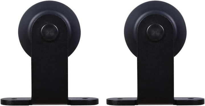 Schiebetürbeschlag 153cm Schiebetüren Schiebetürsystem Komplettset Laufschiene Rollen Set Schwarz fü