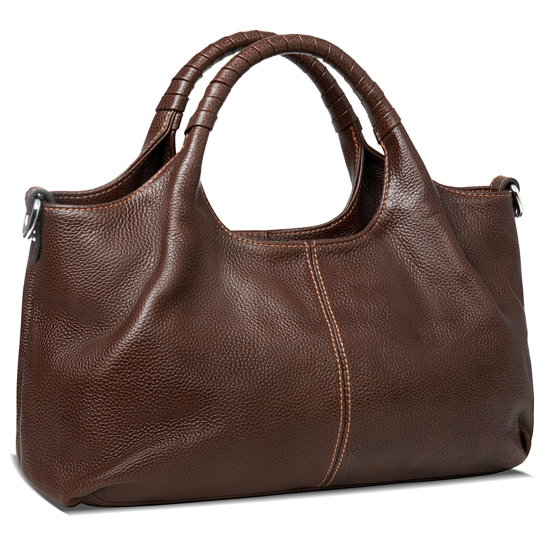 Iswee Damen Handbag for Women Umhängetasche Hobo Bag, Kaffee