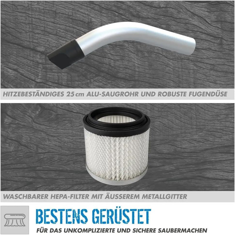 Güde Aschesauger GA 4-600.1 17015, Aluminium, Kunststoff, Blau, Schwarz, 600 W