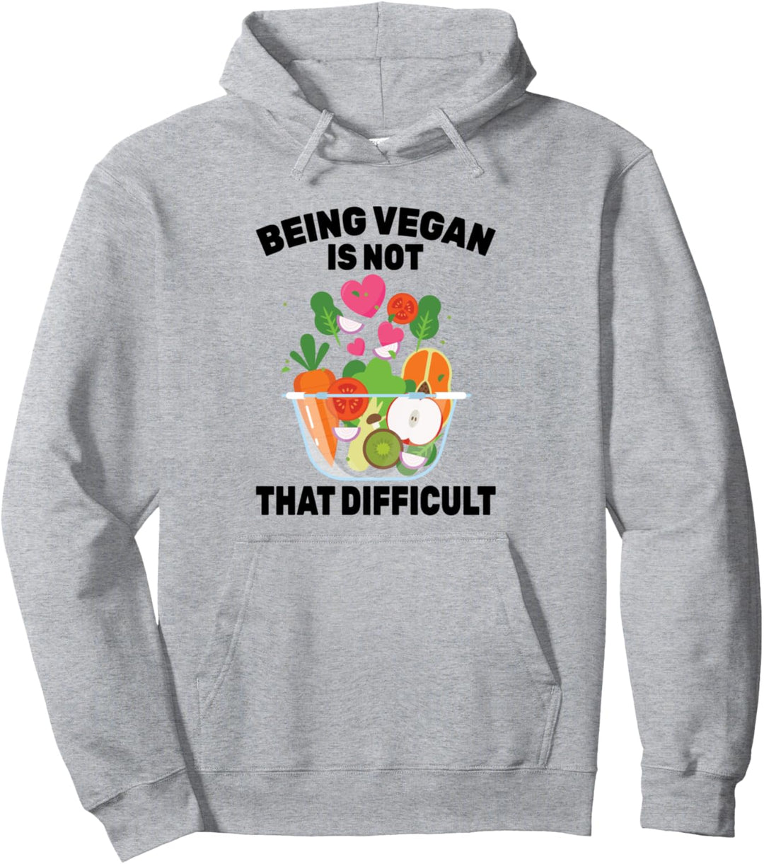 World Vegan Monat - Ein Vegan ist nicht so schwierig Pullover Hoodie