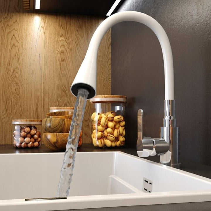 Küchenarmatur Wasserhahn Küche Mischbatterie Flexibel 2 Strahlarten Spültischarmatur Brause Drehbar