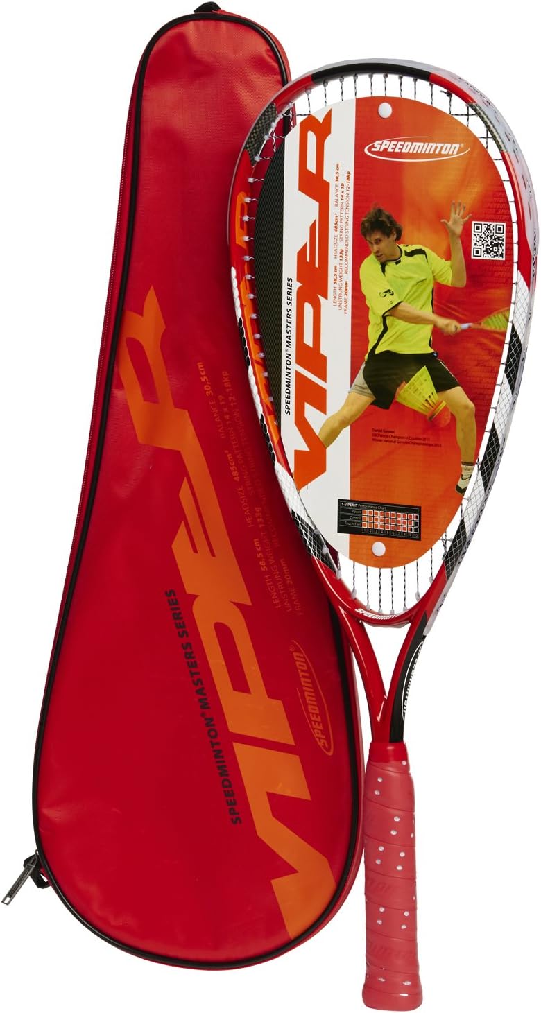 Speedminton® Racket Viper – Speed Badminton/Crossminton Turnierschläger inkl. Schlägertasche
