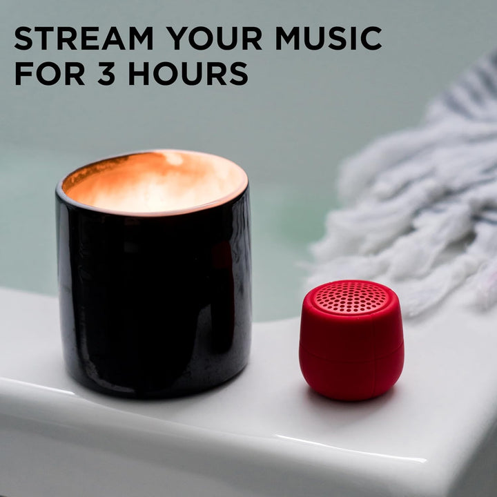 Lexon MINO X - Floatable Water Resistant IPX7 Portable Bluetooth Speaker - 3W - Soft Pink, Soft Pink