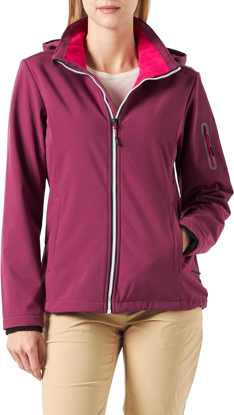 CMP Damen Windproof And Waterproof Softshell Jacket Wp 7.000 Jacke 40 Amaranth, 40 Amaranth