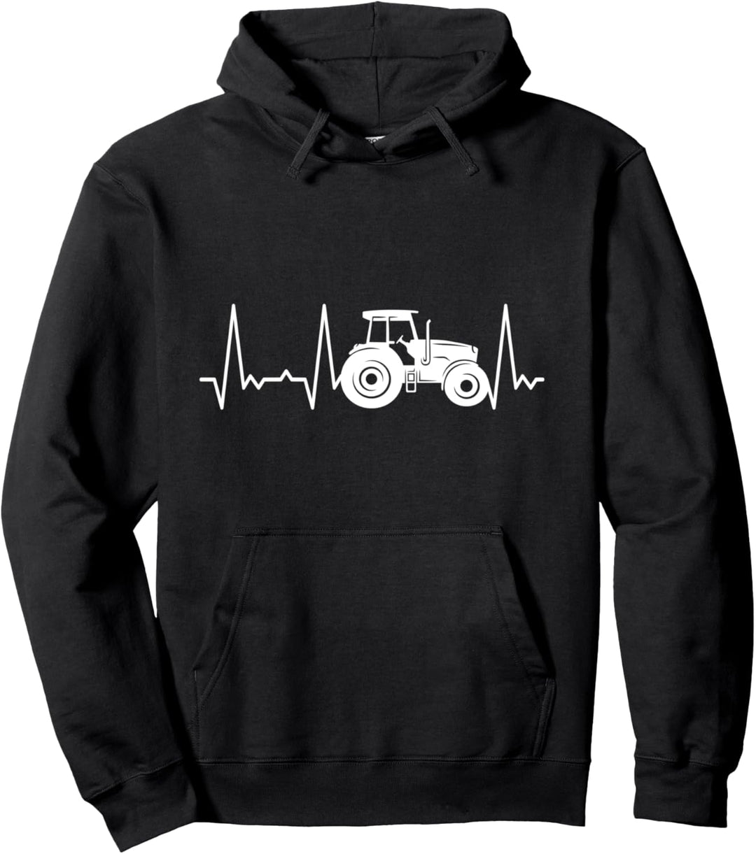 Herzschlag Traktor Pullover Hoodie