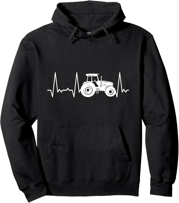 Herzschlag Traktor Pullover Hoodie