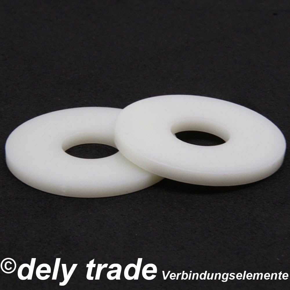 100 Stück Grosse Unterlegscheiben 8,4 (M8) DIN 9021 Polyamid PA