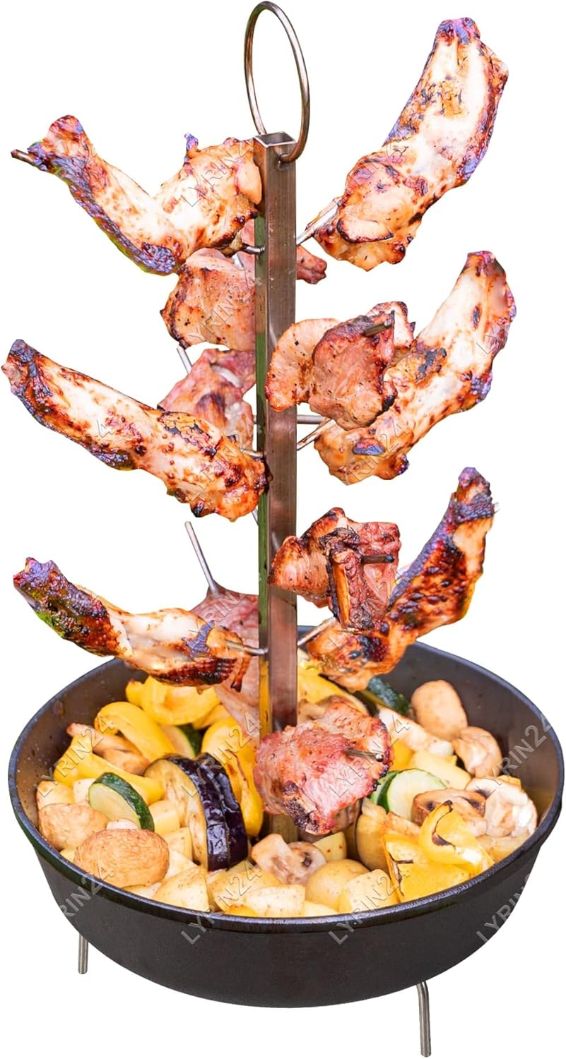 Tandoori zubehör Tannenspiess + Gusseisen Grill Tandir von Grandt Tandyr