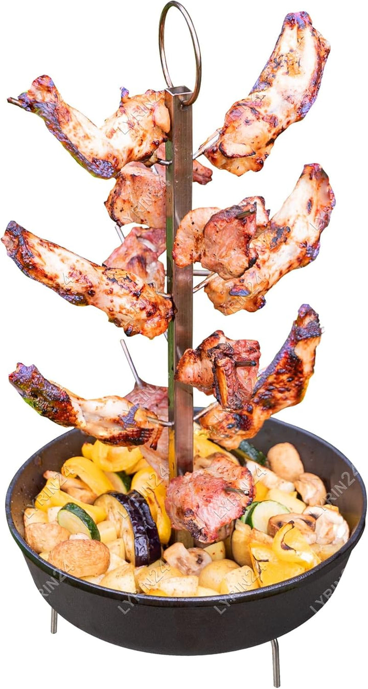 Tandoori zubehör Tannenspiess + Gusseisen Grill Tandir von Grandt Tandyr