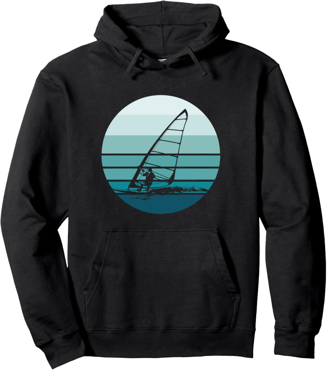 Vintage Windsurfer Windsurfer Windsurfer Sunset Pullover Hoodie