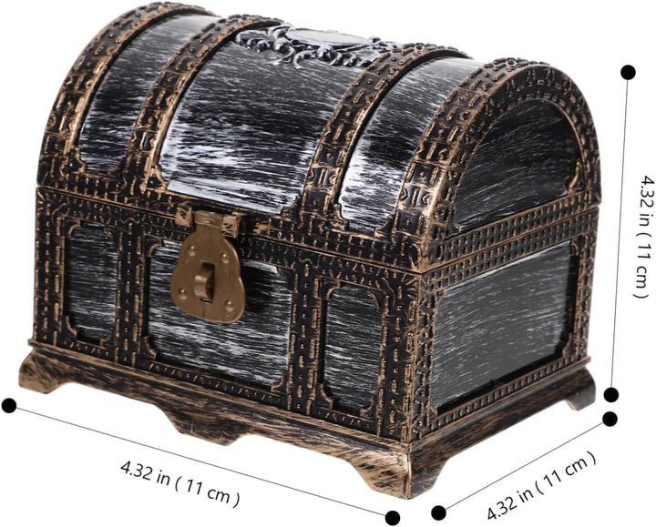 Toyvian Kleine Schatzkiste Vintage Aufbewahrungsbox Schmuckkiste Bonbonkiste Geschenkbox Tischdeko R
