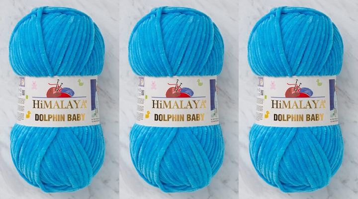 3 Knäuel Himalaya Delphin Baby Garn 395 Yards 3x100g Super Bulky Baby Blanket Garn (80326), 80326