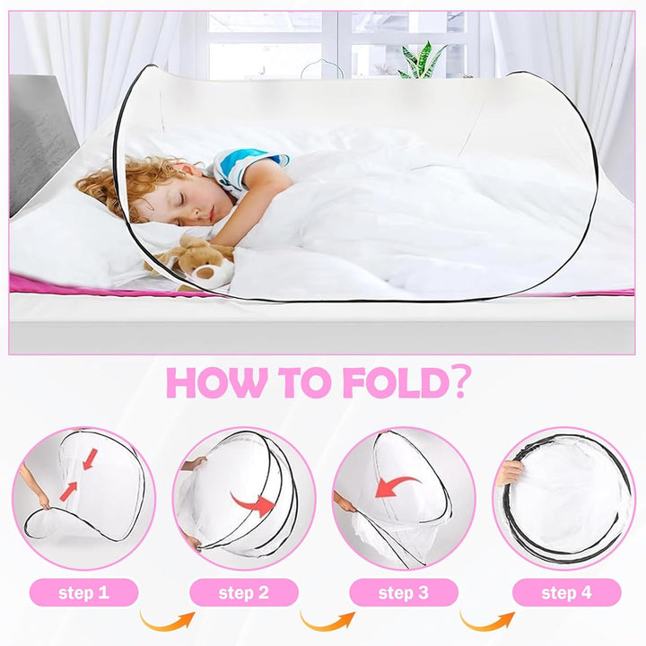 Moskitonetz, Faltbar Moskitonetz Pop-up 200 x 100 x 70 cm, Fliegennetz Bett Geeignet für Campingunte