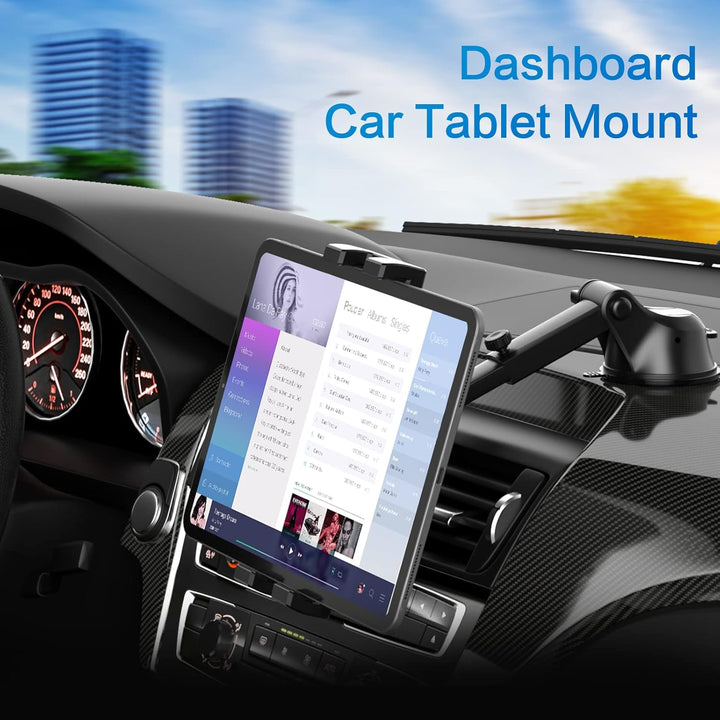 woleyi Universeller Auto Tablet Halter, 3-in-1 Tablet & Handy Autohalterung Armaturenbrett Windschut