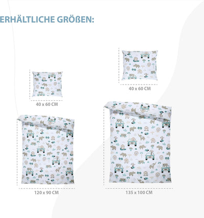 Kinderbettwäsche 100x135 Baumwolle – Bettwäsche Kinder Baby Jungen Mädchen Bettwäsche-Sets Bettbezug