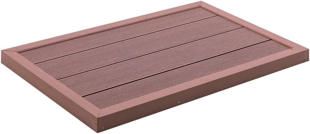 vidaXL Bodenelement für Solardusche rutschfeste Oberfläche Unterseite Bodenplatte Pool Gartendusche