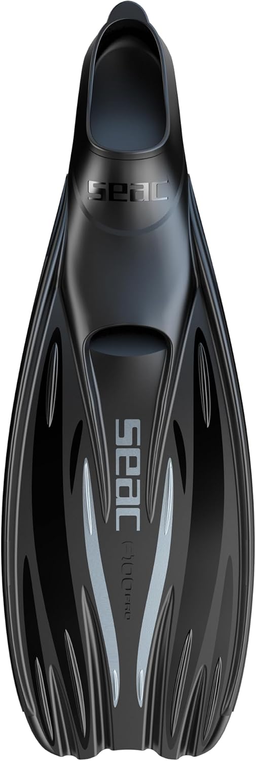 SEAC Unisex Tauchen Flosse F-100 Pro Schwarz 36/37, Schwarz 36/37
