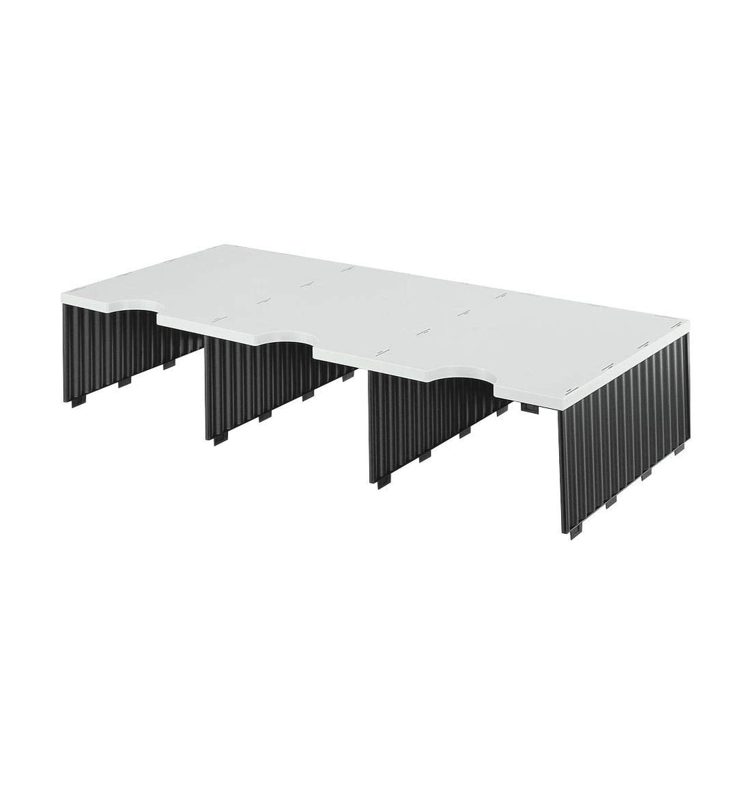 Styro 268132198 Erweiterungsmodule Trio styrodoc, grau/schwarz, grau/schwarz