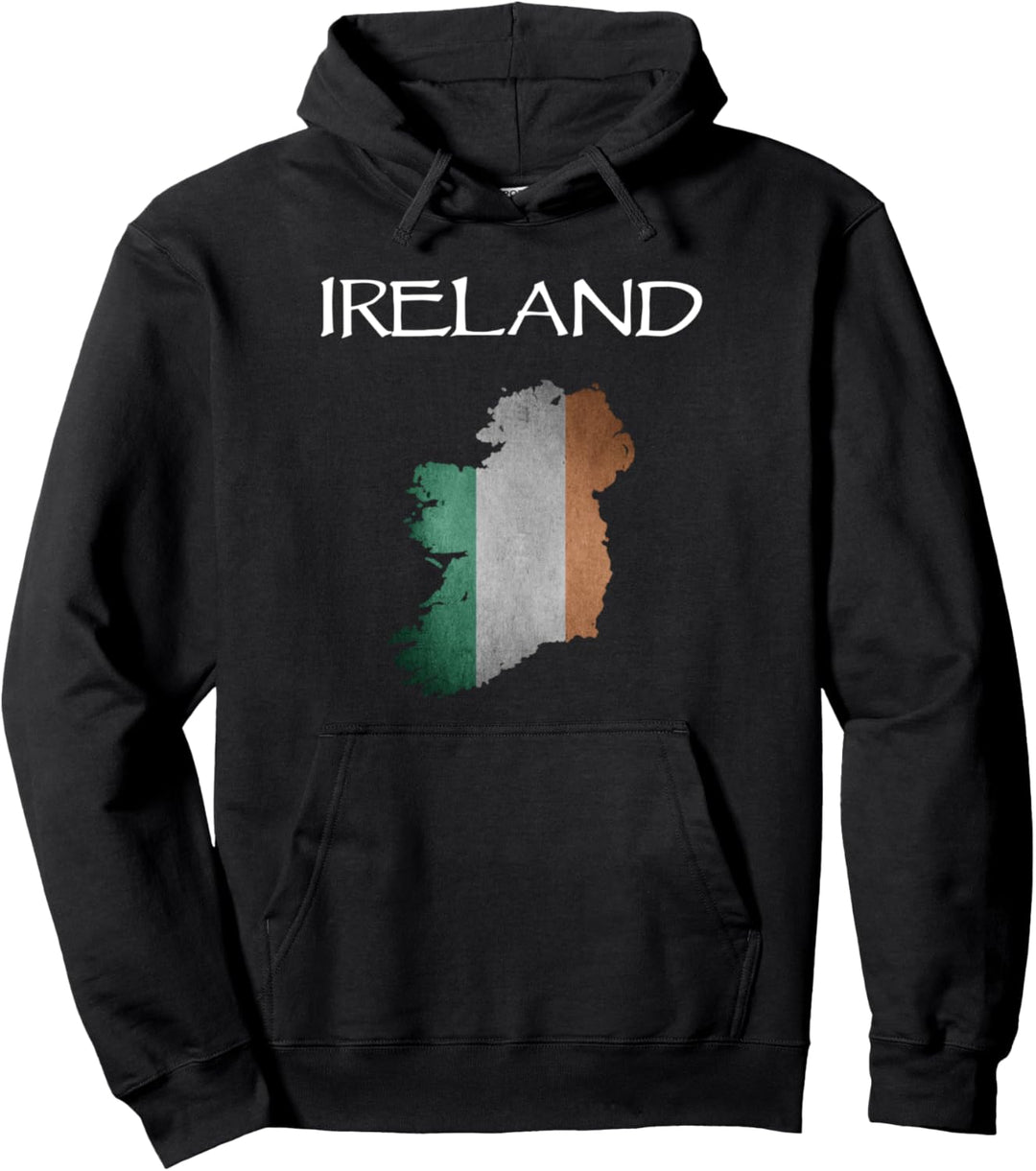Irische Flagge, Karte zum St. Patrick's Day, Geschenk für Männer, Frauen, Kinder Pullover Hoodie
