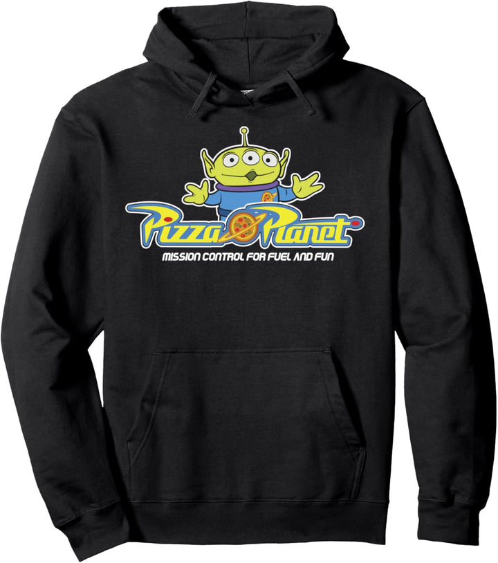 Disney Pixar Toy Story Alien Pizza Planet Logo Pullover Hoodie