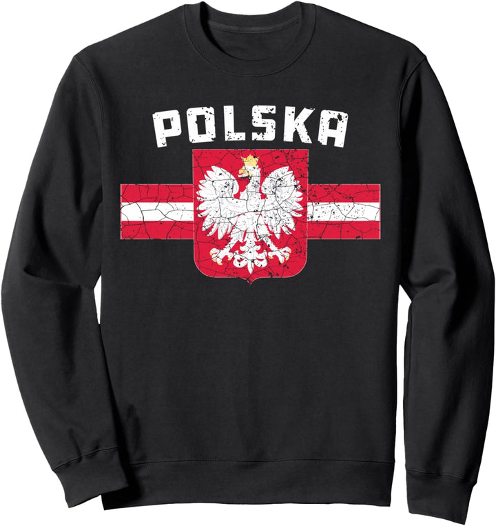 Polska Poland Flag Polnischer Weisser Adler Sweatshirt