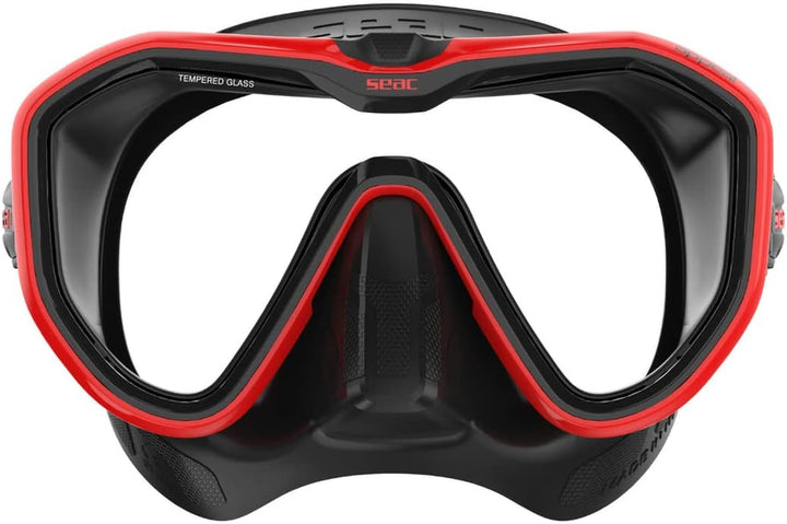 Seac Unisex-Adult Appeal Italien hergestellte Einglas-Tauchmaske mit Einer 3D-Schnalle direkt am Mas