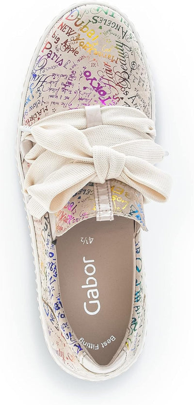 Gabor Damen Slipper, Frauen Halbschuhe,Wechselfussbett 38.5 EU Beige Multi, 38.5 EU Beige Multi