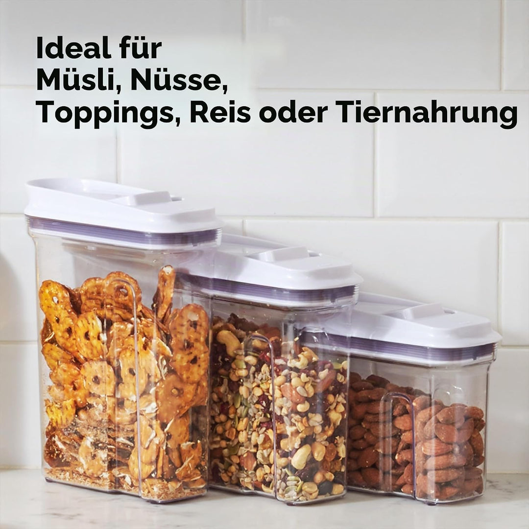 OXO Good Grips POP Müslispender gross (4,2 l) – Vorratsdose mit Deckel für eine luftdichte Aufbewahr