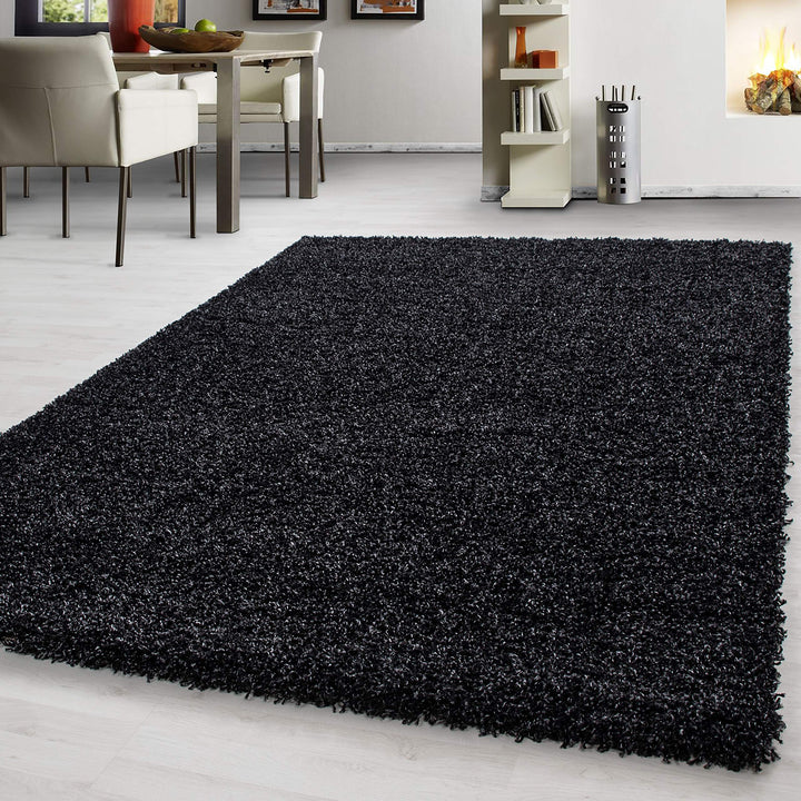 Hochflor Teppich Wohnzimmer Unicolor Einfarbig Schlafzimmer Esszimmer Flur Läufer Küchenteppich Weic