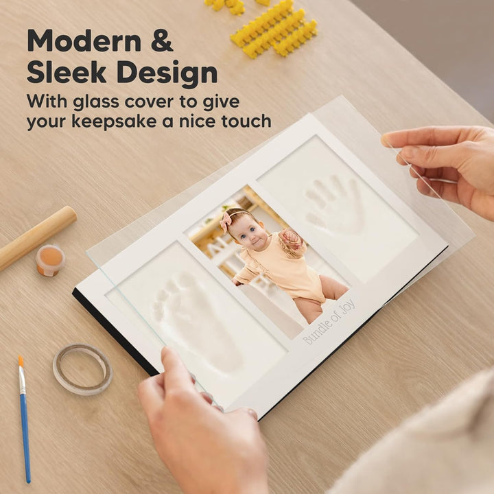 Baby Handabdruck und Fussabdruck Set – Gipsabdruck Baby Hand und Fuss für Neugeborene - Handabdruck