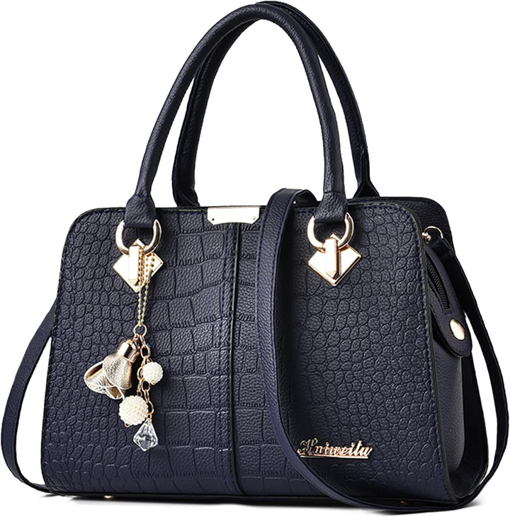DIRRONA Damen Handtasche Umhängetasche Gross Kapazität Beiläufig Frauen Schultertasche PU Leder Eink